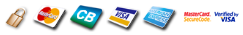 Modes de paiement : Eurocard – Mastercard, CB, Visa, American Express, Virement bancaire, Chèque bancaire. (MasterCard SecureCode, Verified by Visa) Modes de paiement : Eurocard – Mastercard, CB, Visa, American Express, virement, chèque.
